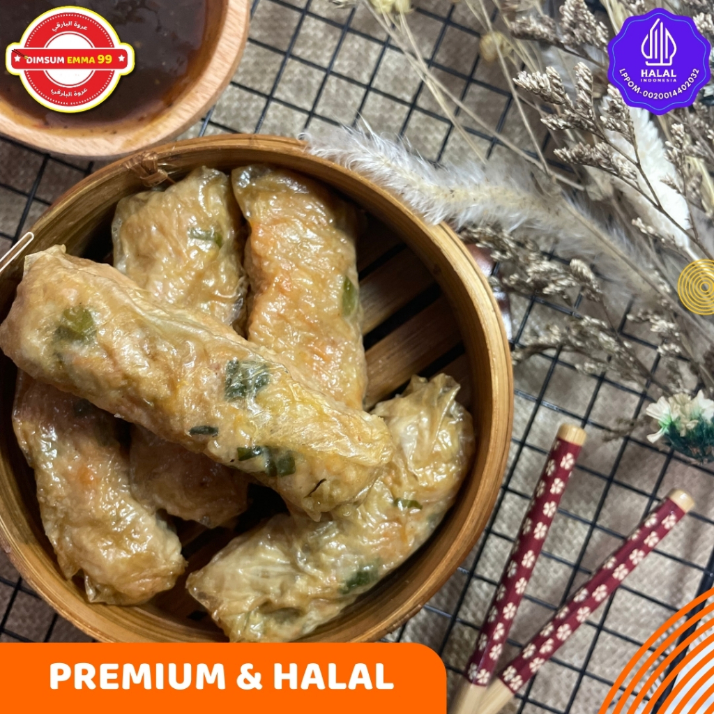 

Lumpia Gohyong Frozen Food Isi 25 Free Saus Merah & Lada Hitam