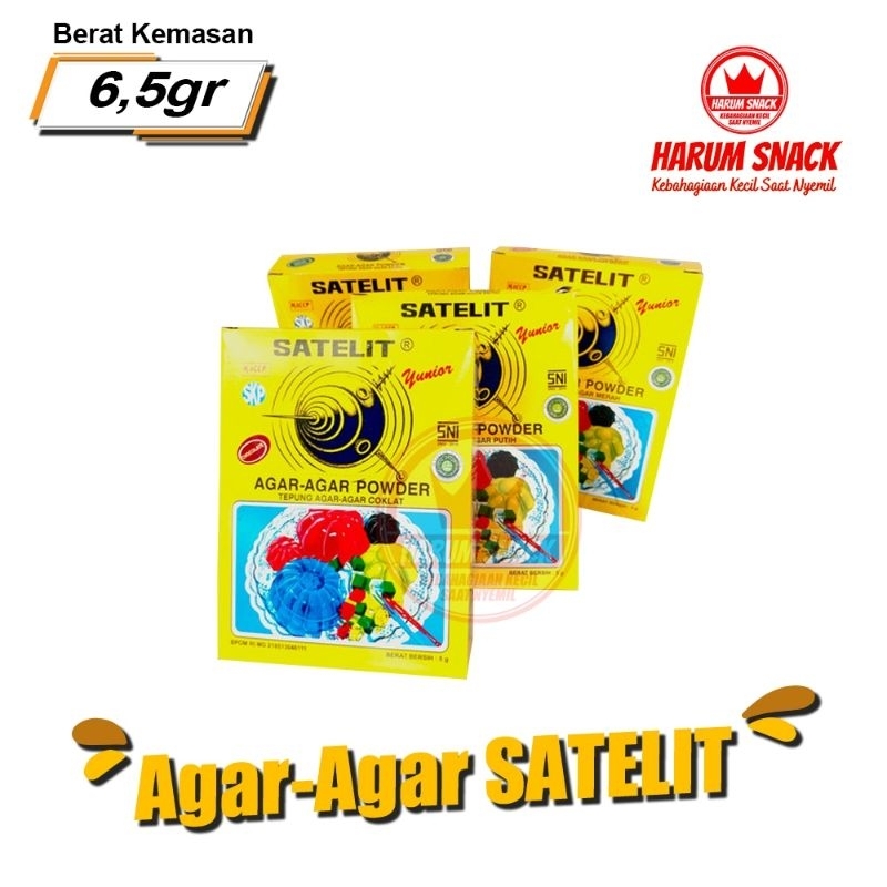 

AGAR AGAR SATELIT 5 Gram [Harum Snack Official] AGAR SIAP MASAK BERKUALITAS