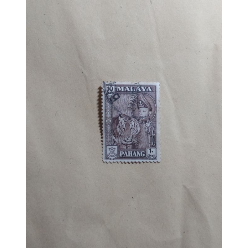 

prangko malaya 10 cents pehang