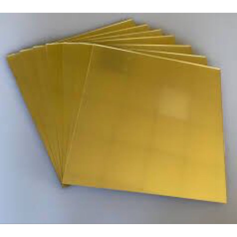 resin kuning potongan custom Epoxy Resin G11 Sheet Fiber Glass Fiberglass Kuning Lembaran 0,2mm 0.2m