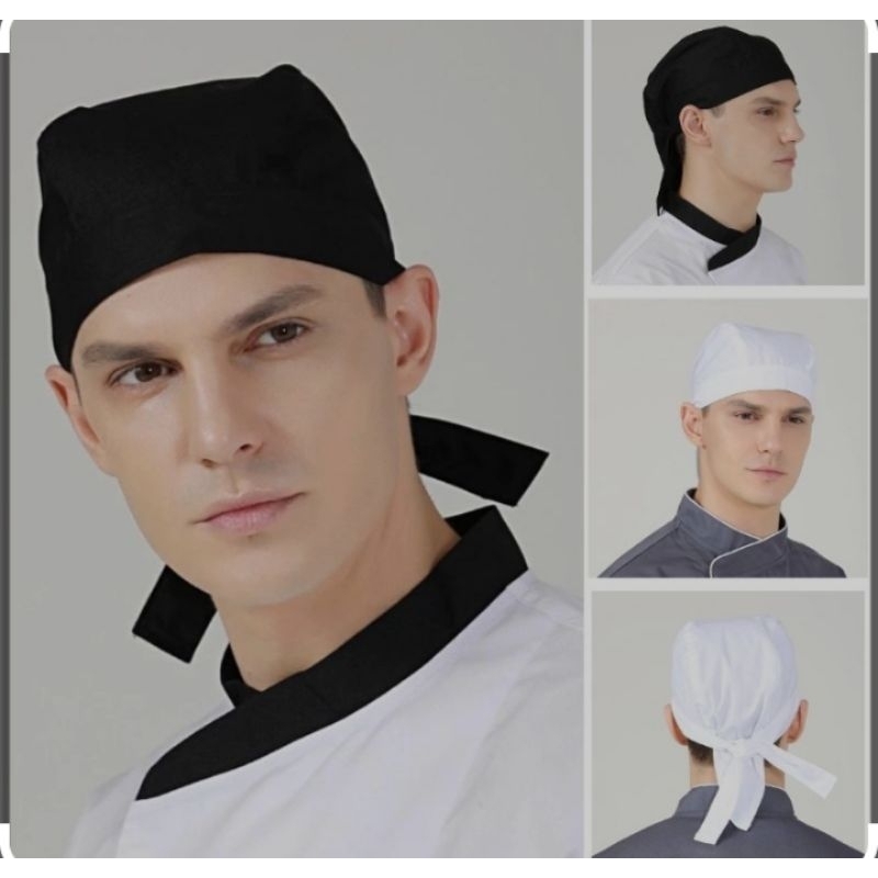 Topi Chef Koki Ikat/Japanese Sushi Chef Slayer Bandana Termurah