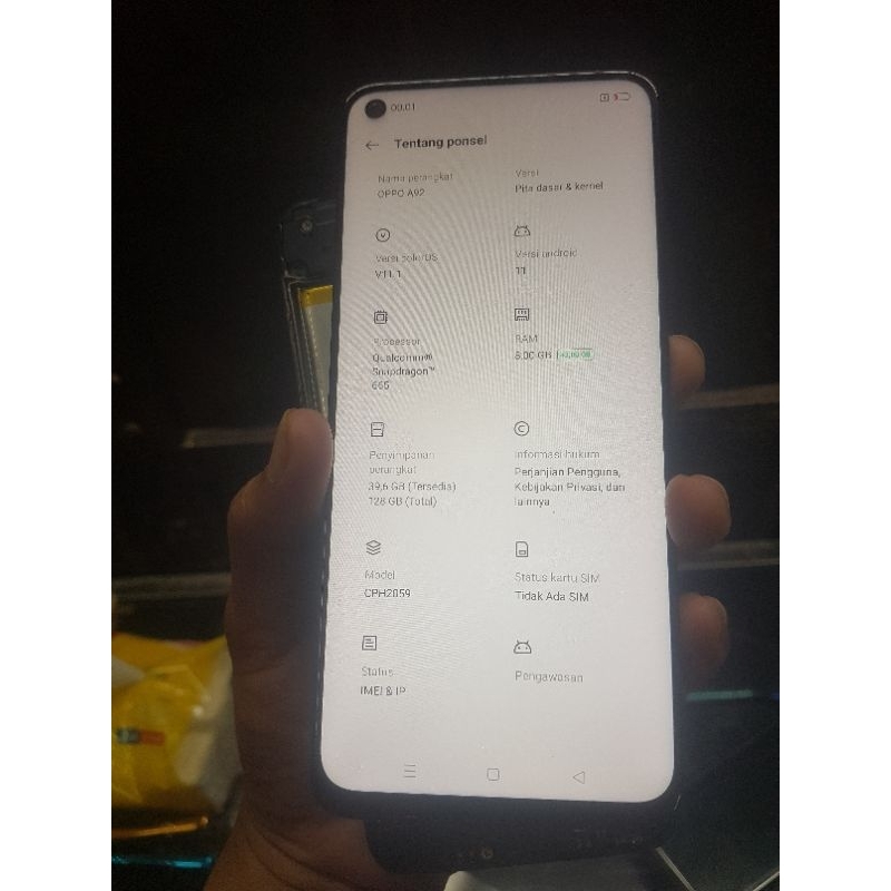 Lcd Ori Copotan Oppo A52,A72,A92