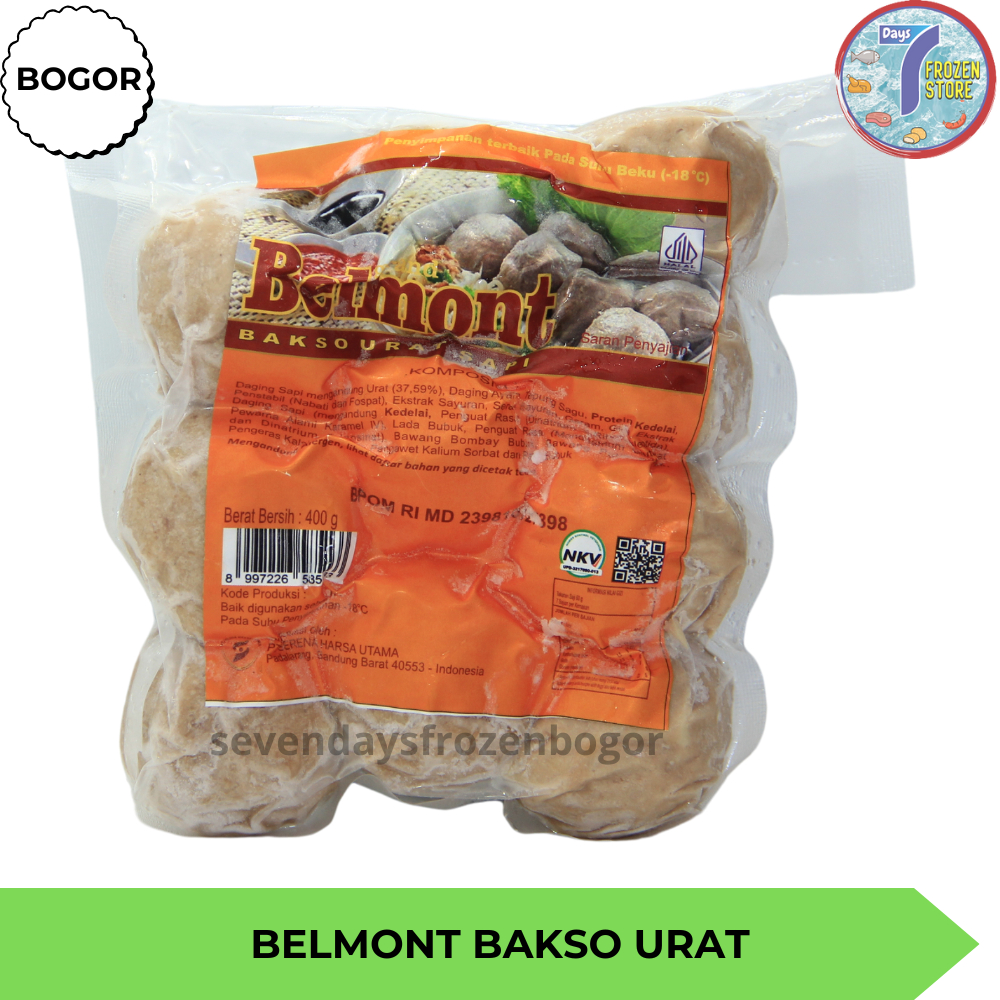 

Bakso Sapi Urat Belmont isi 10 kemasan 400 gram