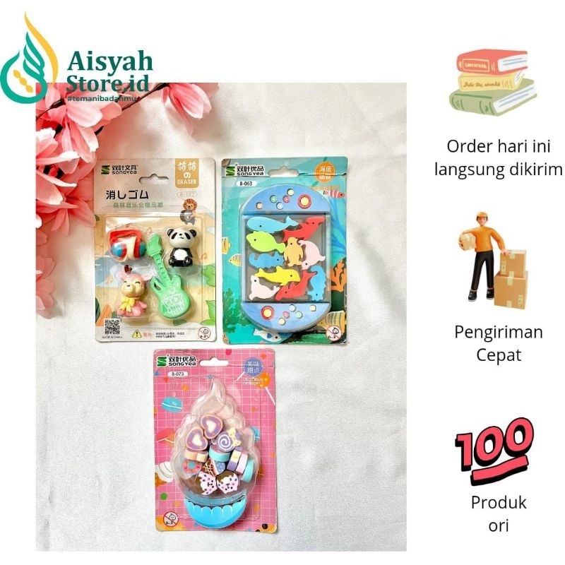 

Penghapus Pensil Lucu Isi 3 Pack
