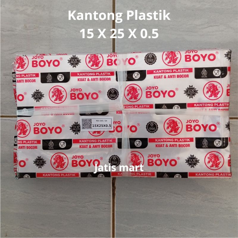 Plastik PP Boyo Ukuran 15 X 25 Tebal 0,5 Katong Plastik Serbaguna