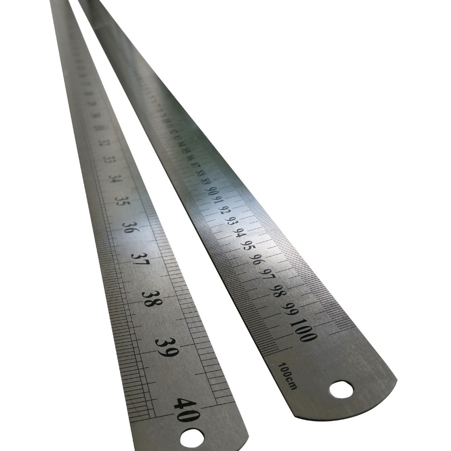 

KP8 Stainless Ruler 1 CM Penggaris Mistar Besi 1 Meter