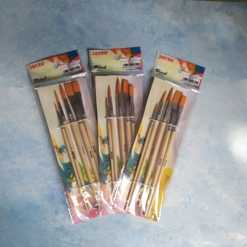 

JOYKO BRUSH SET ACRYLIC BR - 8 / SET KUAS LUKIS CAT AKRILIK AIR POSTER MURAH BERKUALITAS