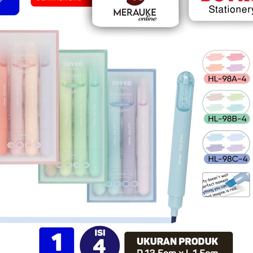 

Top Joyko Penanda Berwarna Hhlhter HL 98A Sunset HL 98B Forest HL 98C Lavender Soft Color