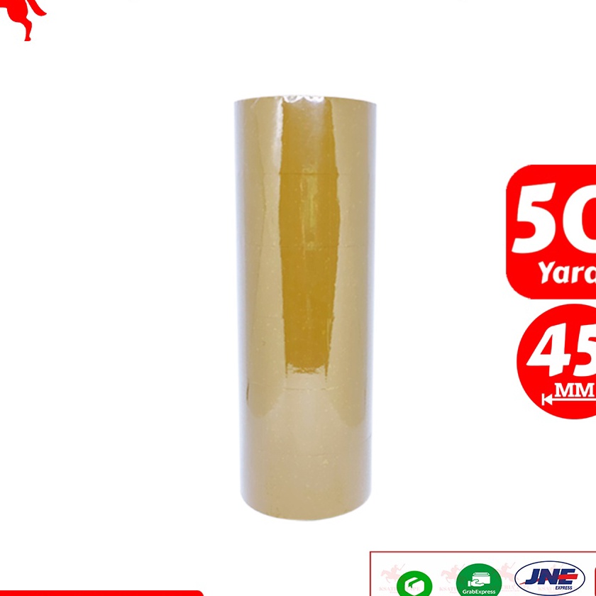 

KP8 Lakban OPP Tape Lakban Coklat KSATRIA Tape 5 Yard 1 Slop