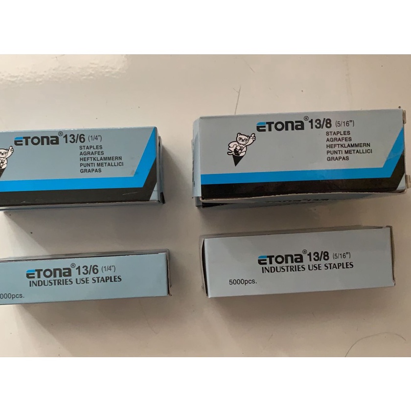 

KF7 ETONA 136 138 ISI PAKU ISI STAPLES ORINAL 1 UNTUK GUNTACKER ISI HEKTER
