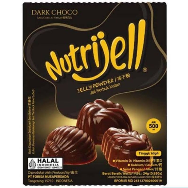 

Nutrijell Dark Choco 24gr