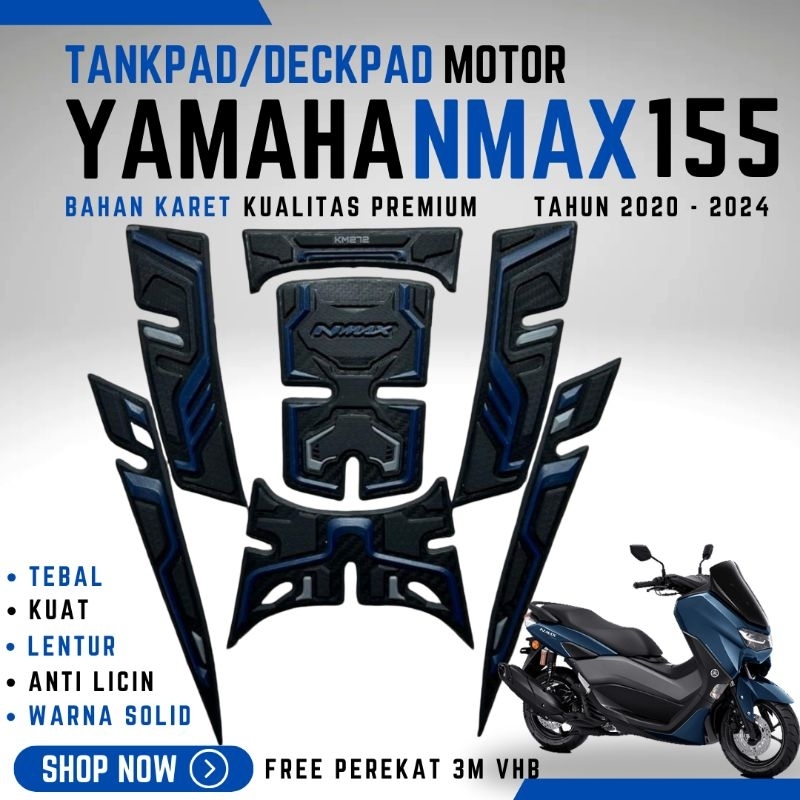 AKSESORIS TANKPAD NMAX BARU TAHUN 2020 - 2024/DECKPAD YAMAHA NEW NMAX/AKSESORIS NMAX/VARIASI NMAX