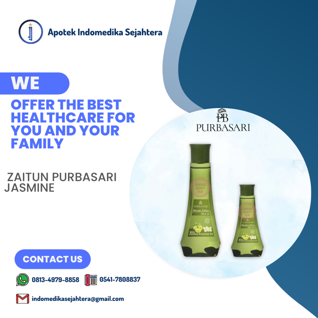 Purbasari Minyak Zaitun With Jasmine Essential Oil 150ML/Purbasari Minyak Zaitun With Jasmine Essent