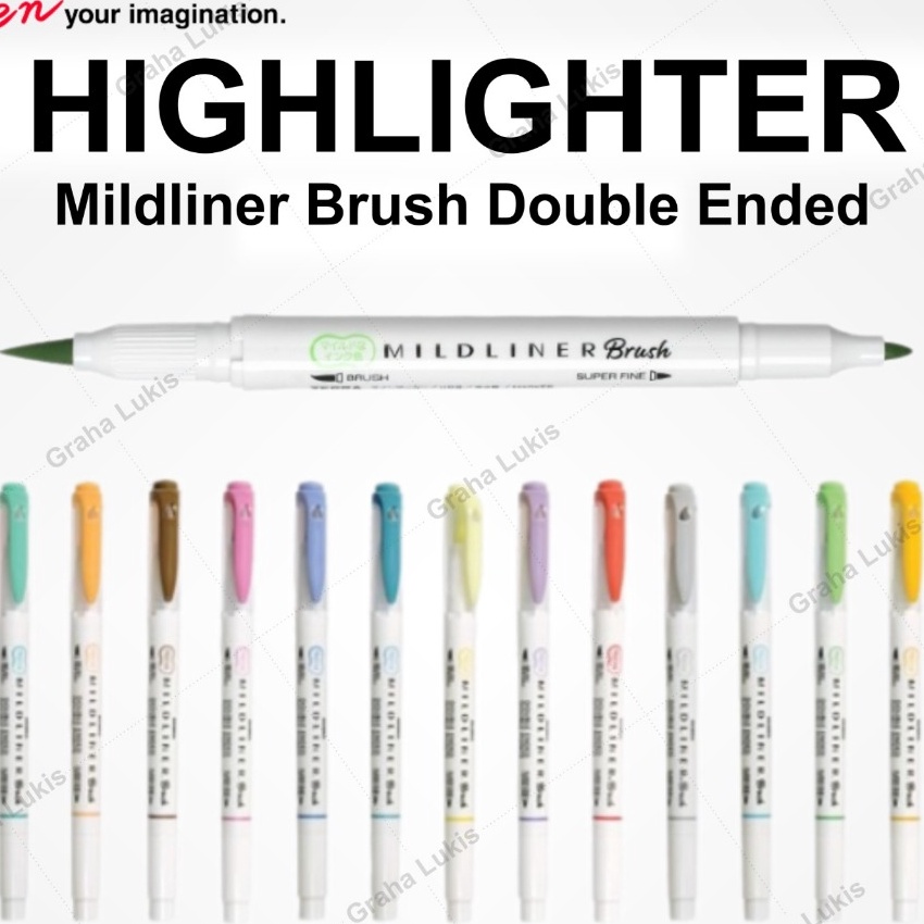

Flash Sale Zebra Mildr Brush Pastel Hhlhter Pen SATUAN