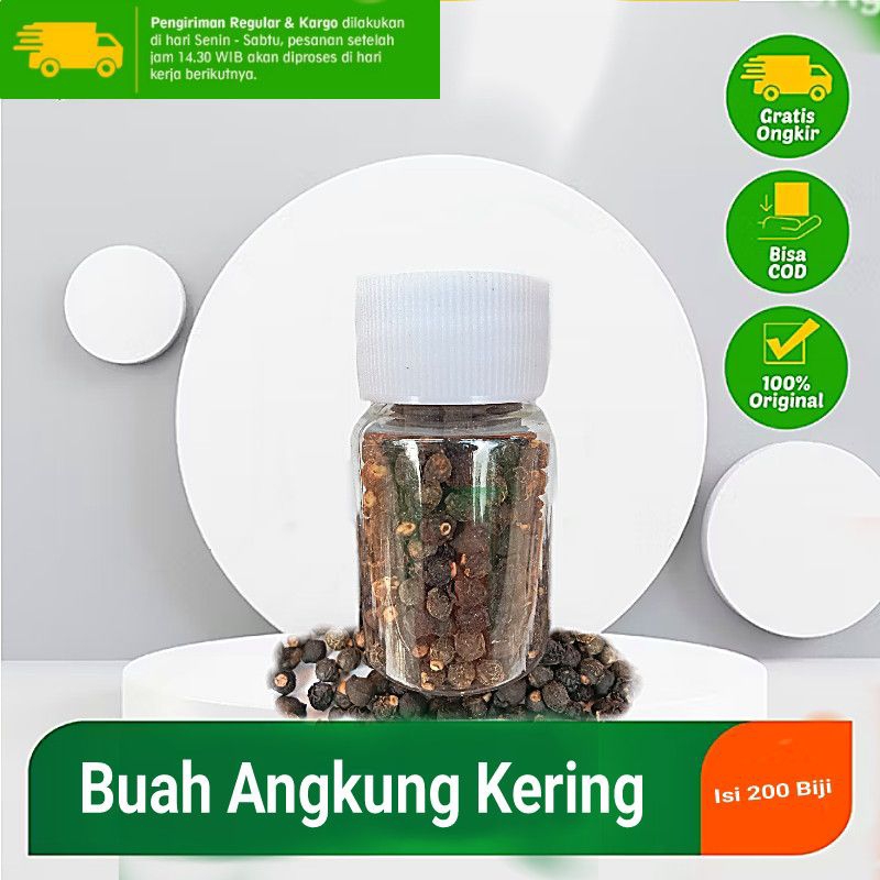 

Biji Buah Angkung Kering Premium Isi 200 Biji + Bonus 15 biji - Obat Herbal Stroke