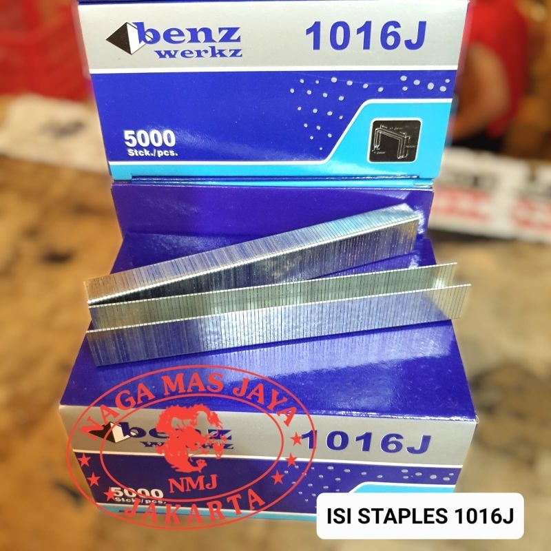 

ISI STAPLES MODEL U 1016J MERK BENZ WERKZ / PAKU STAPLES ANGIN U 1016J / ISI STAPLES ANGIN 1016 J