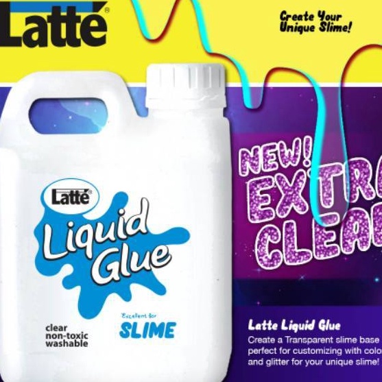 

Istimewa Lem Slime Latte glue lem cair 1 liter