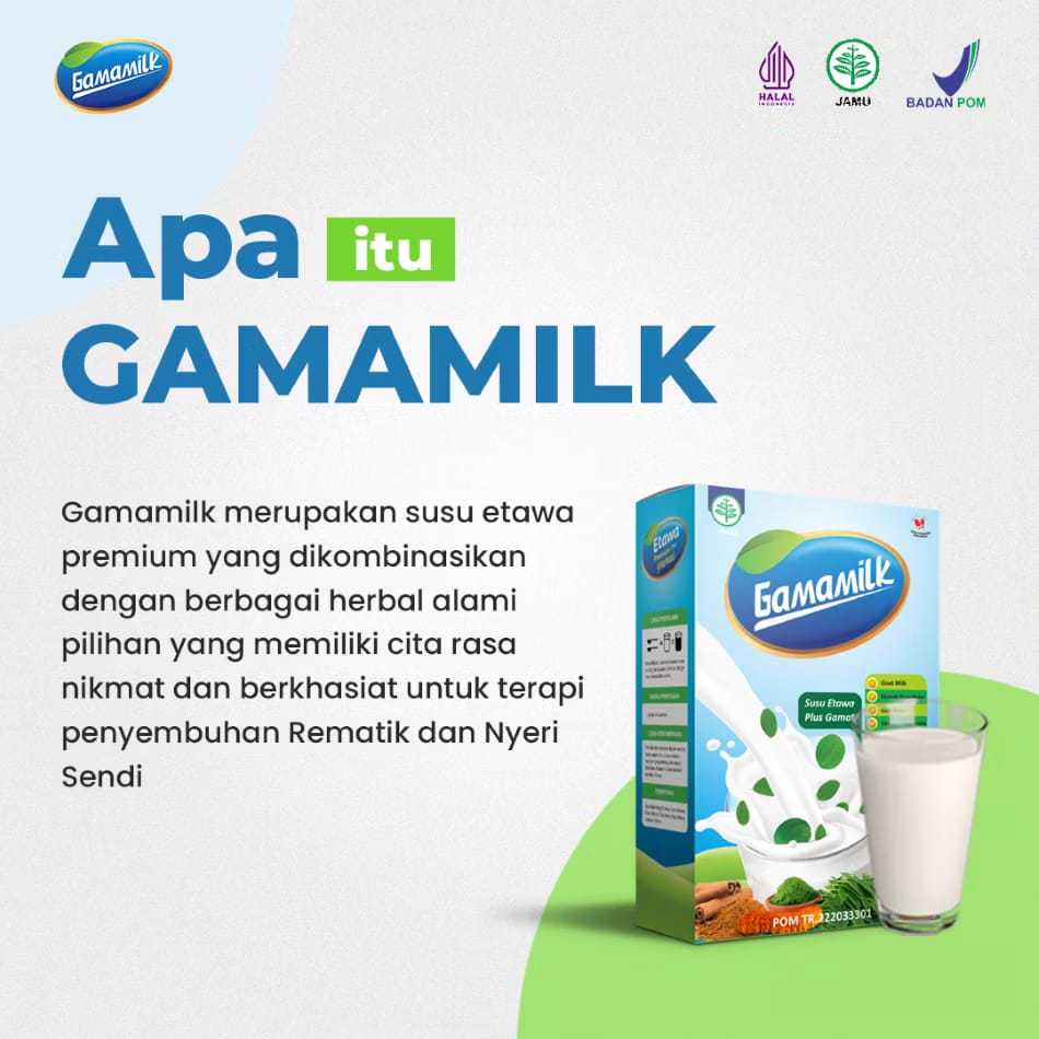 

Gamamilk Susu Etawa Plus Gamat Rekomendasi Ilmiah Atasi Nyeri Sendi & Tulang