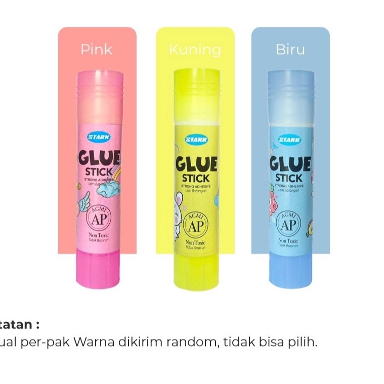 

HJ6 Lem stik 1pak24pc ukuran KECIL 1gram Lem stick Lem Lem fancy Glue Stik Fancy