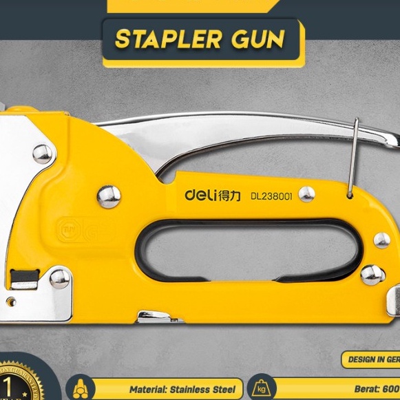

KI3 Deli Stapler Gun Staples Tembak 48mm Perkakas EDL2381