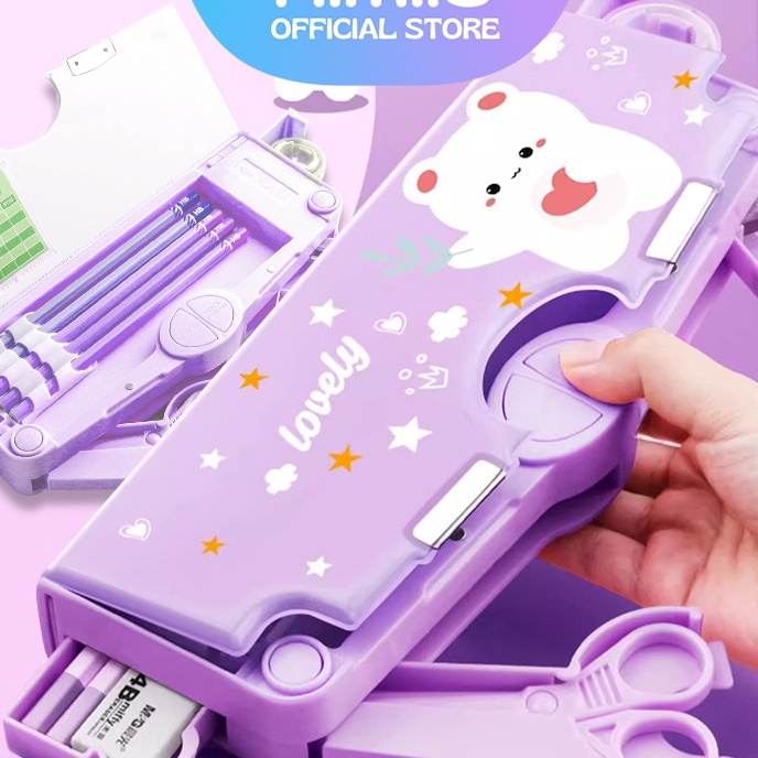 

HJ6 Aimilo Kotak Pensil Anak Perempuan Tempat Pensil Anak Perempuan Kotak Pensil Multifungsi Kado Anak SD