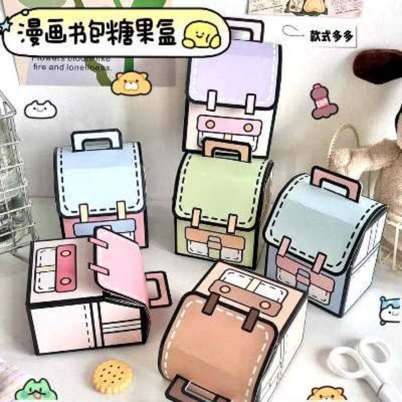 

Satuan- Box kado gift ultah anak sekolah/ Mini box kado lucu model tas sekolah anak box kado souvenir bayi