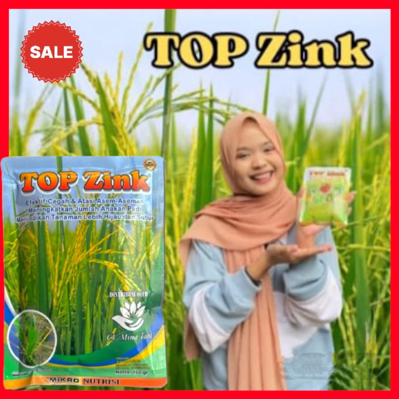 Pupuk TOP ZINK 150gr || Perbanyak Anakan Padi & Mengobati Asem Aseman || Obat Semprot Padi || Penyub