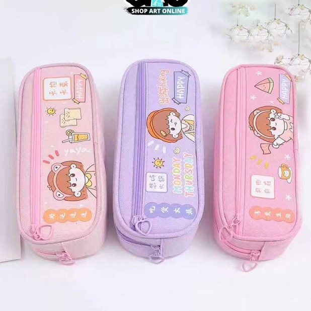 

KP8 SAO S5833 Tempat Alat Tulis Motif Lucu Pencil Case Cartoon Tempat Pensil Resleting Model Motif Lucu