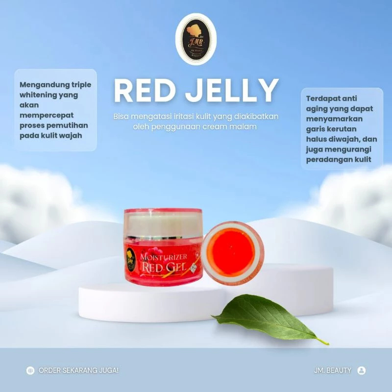 RED JELLY MOISTURIZER BY JMB - JM BEAUTY  red jell moisturizer jmb jm beauty skincare