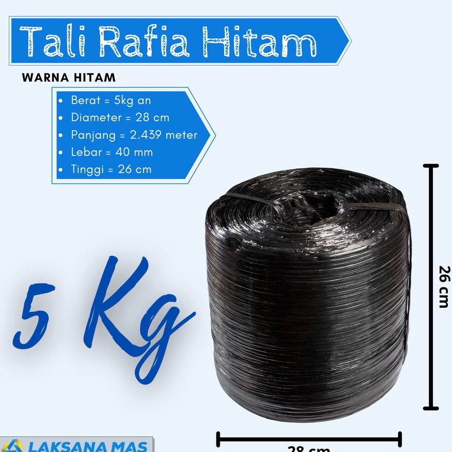 

Langka Tali Rafia Plastik Roll Laksanamas Warna Hitam Pekat Ukuran 5kg an di JakaBogorDepokTangerangBekasi