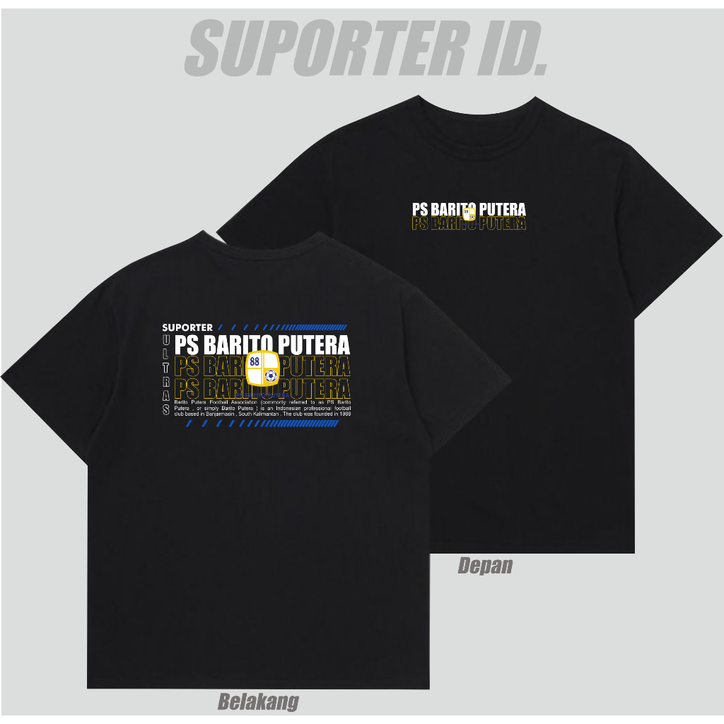 Kaos Suporter Barito Putera Tshirt Suporter Ultras Barito Putera