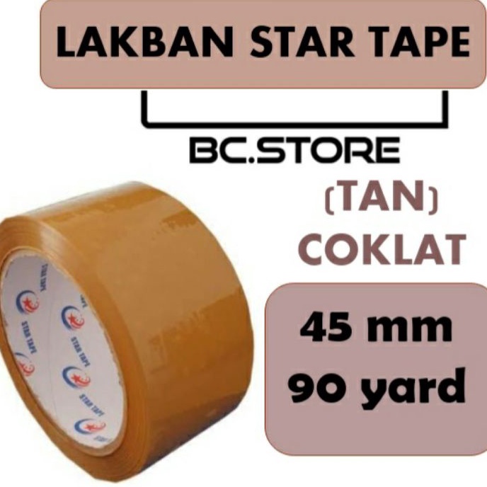 

HJ6 LAKBAN 1 DUS CLEAR BENING PUTIH BENING COKLAT LENGKET STAR TAPE 9 YARD X 45MM 2INCH lakban isolasi selotip tapeperekat pengikatpelengket lakban lakbanopp lakban perlengkapankantor