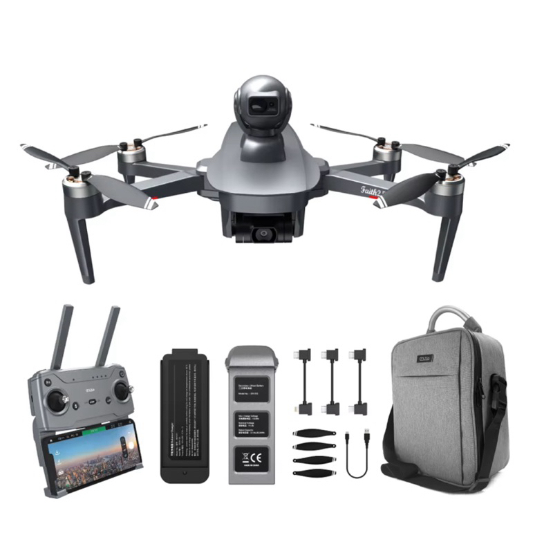MURAH DRONE C-FLY FAITH2 PRO LENGKAP SENSOR ANTI TABRAK JARAK 6 KM GPS GIMBAL 3 AXIS KAMERA 4K SIAP 