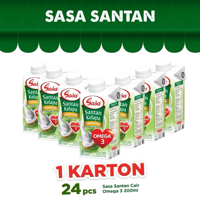 

Sasa Santan Cair 200 ml x 24 pc (1 dus)