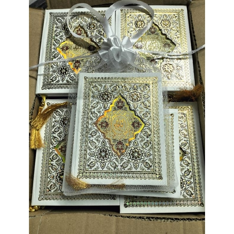 Buku yasin tahlil bermotif embos timbul 2 sisi hard cover