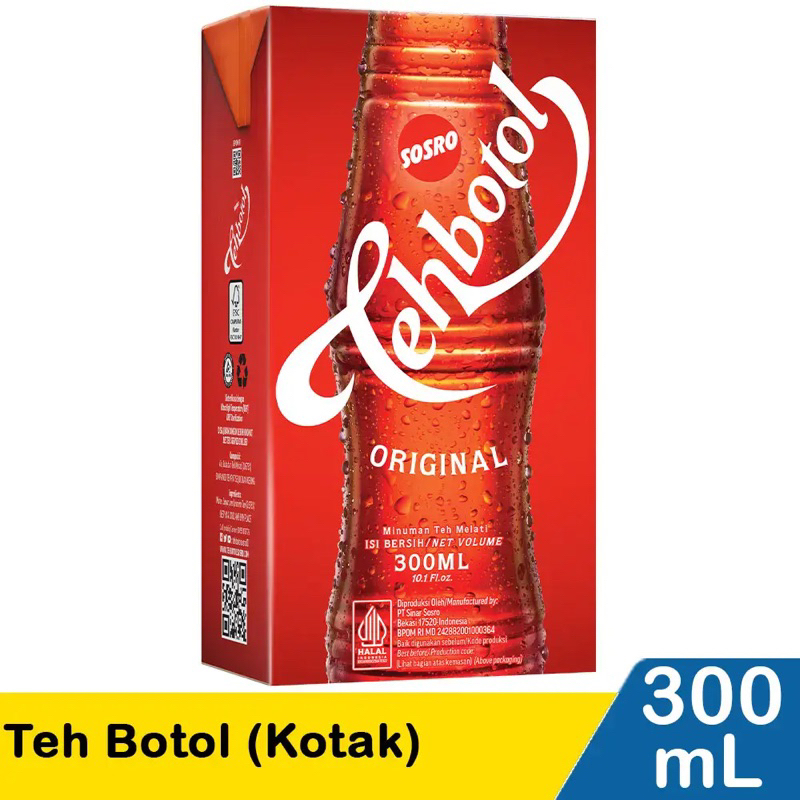 

teh botol sosro 300ml 1dus24pcs