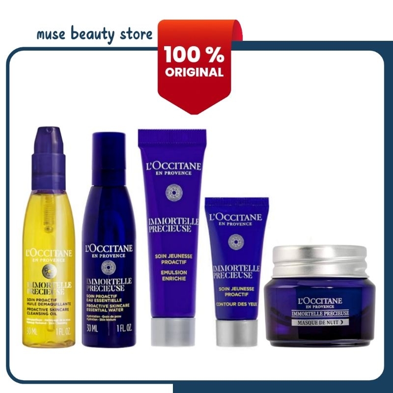 [ LOCCITANE ] IMMORTELLE PRECIOUS LIMITED EDITION EXCLUSIVE SET PROMO PAKET TRAVEL SIZE TRIAL KIT GI