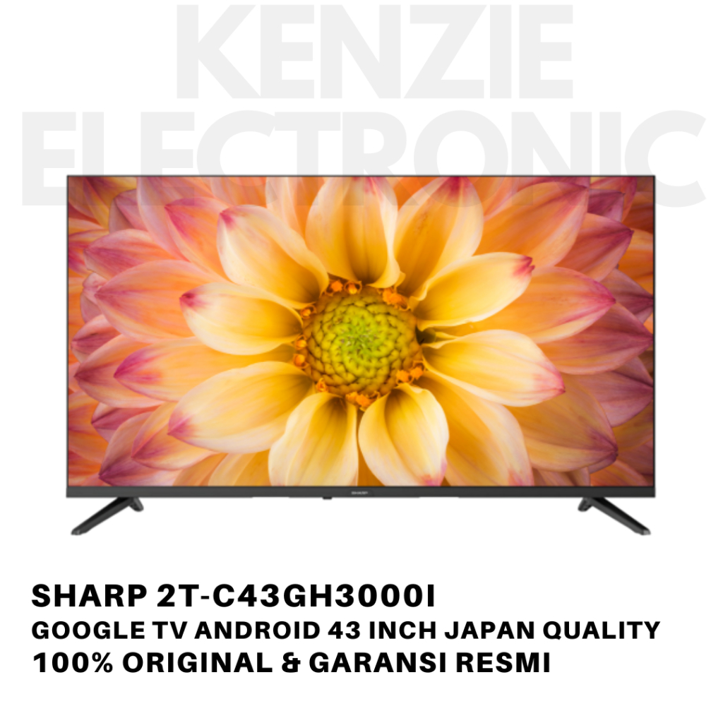 SHARP 2T-C43GH3000I Google TV Android 43 Inch Digital DVB-T2