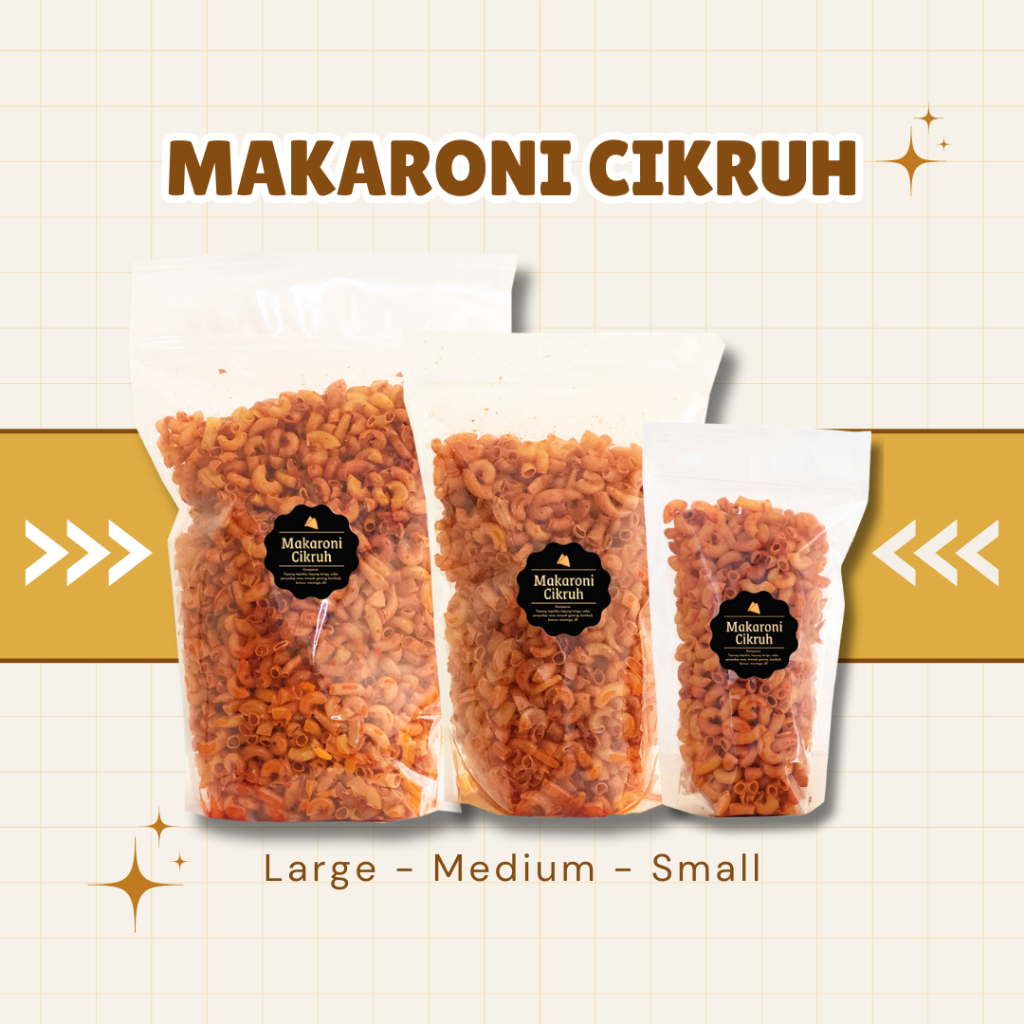 

[DELISH SNACKS] Makaroni Cikruh / Snack Cemilan Camilan Jajanan Makroni Pedas Asin Gurih