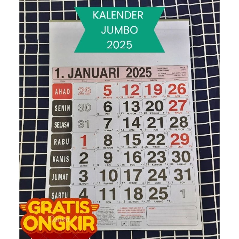 

KALENDER SUPER JUMBO 2025 KALENDER TERLENGKAP 2025 KALENDER LENGKAP 2025 KALENDER DINDING 2025