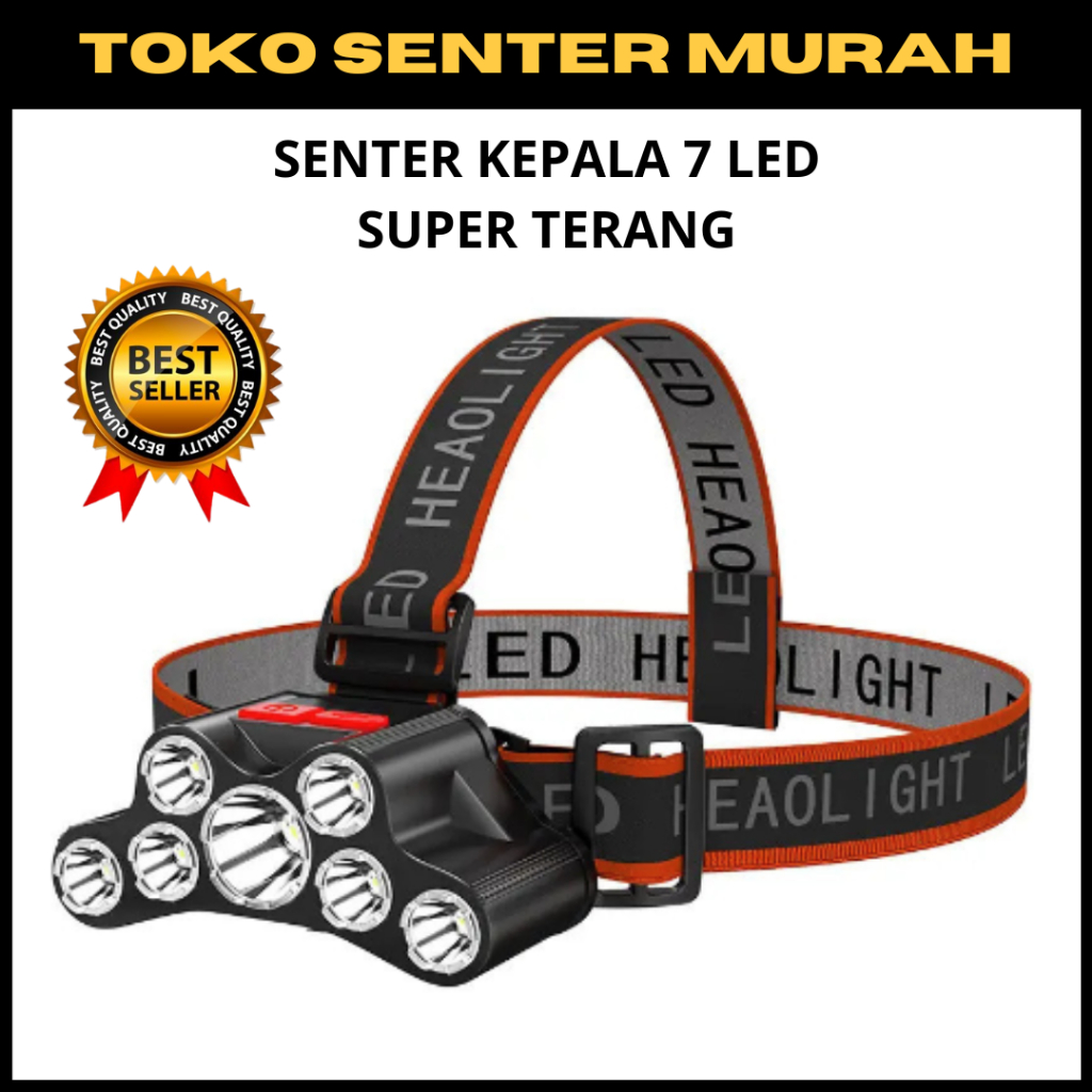 SNTER KEPALA Super Terang Usb Led Headlamp Senter Camping 3mode Penerangan Terbaik Murah Import SENT