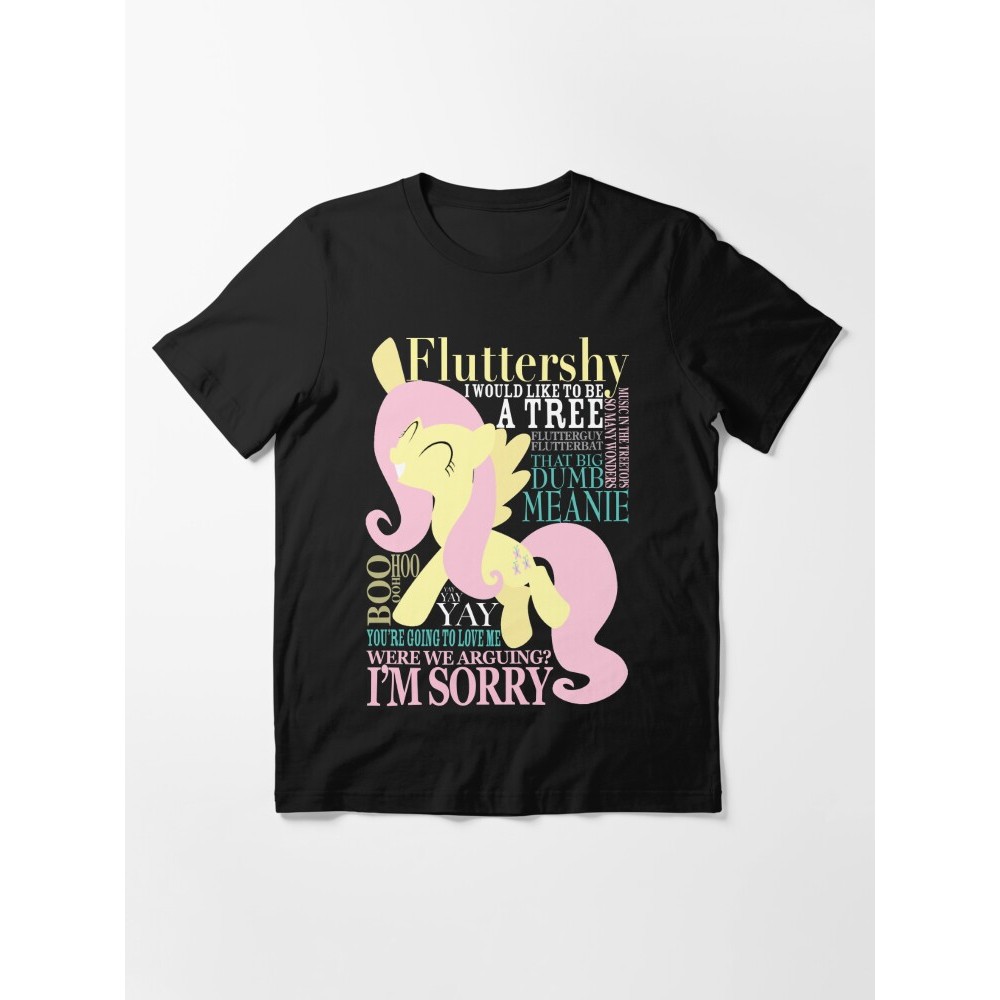 Kaos Little Poney The Many Words of Fluttershy Tshirt