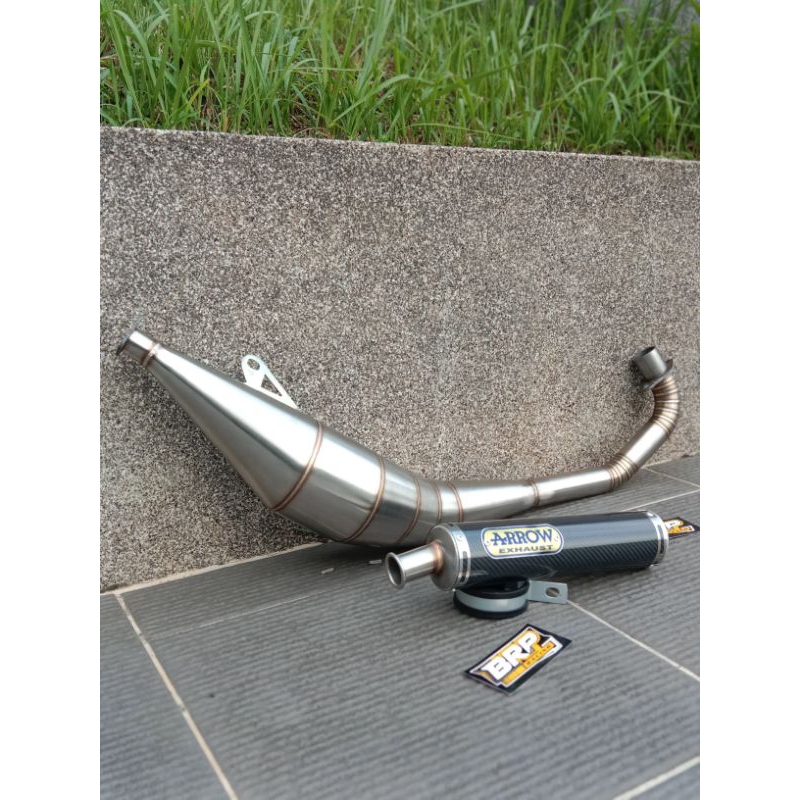 KNALPOT 2 TAK SATRIA HIU /LUMBA ARROW EXHAUST
