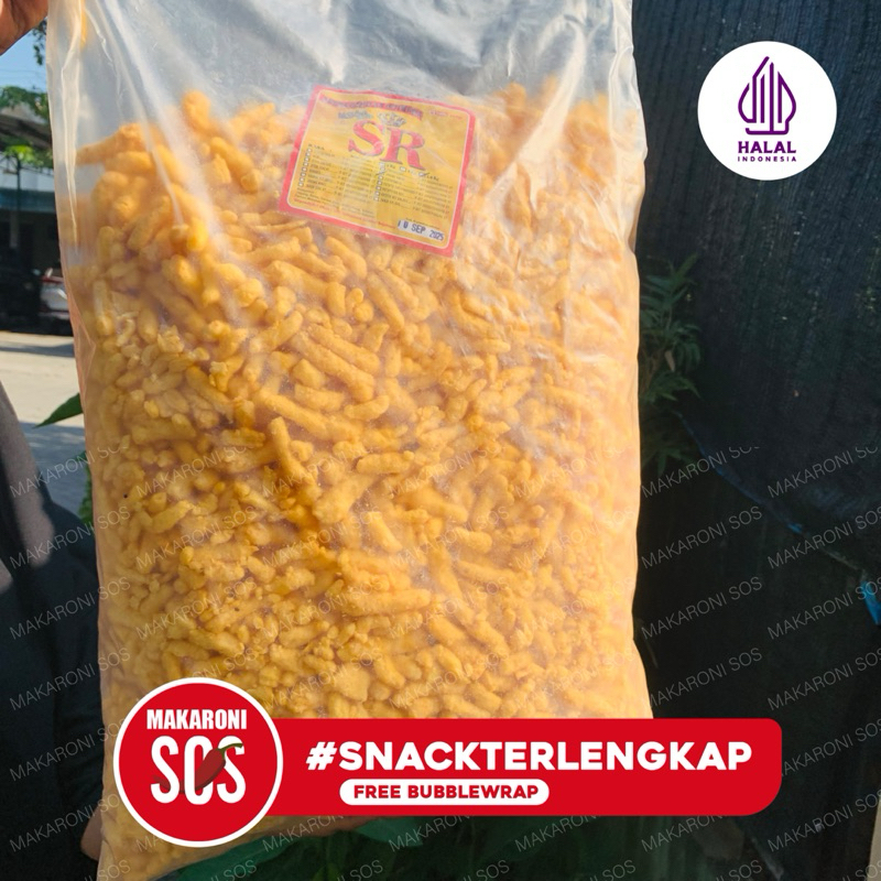 

SR Twist Corn Stik Jagung 1,9kg Jagung Barbeque Cap SR Asin Gurih Kemasan 1 Bal