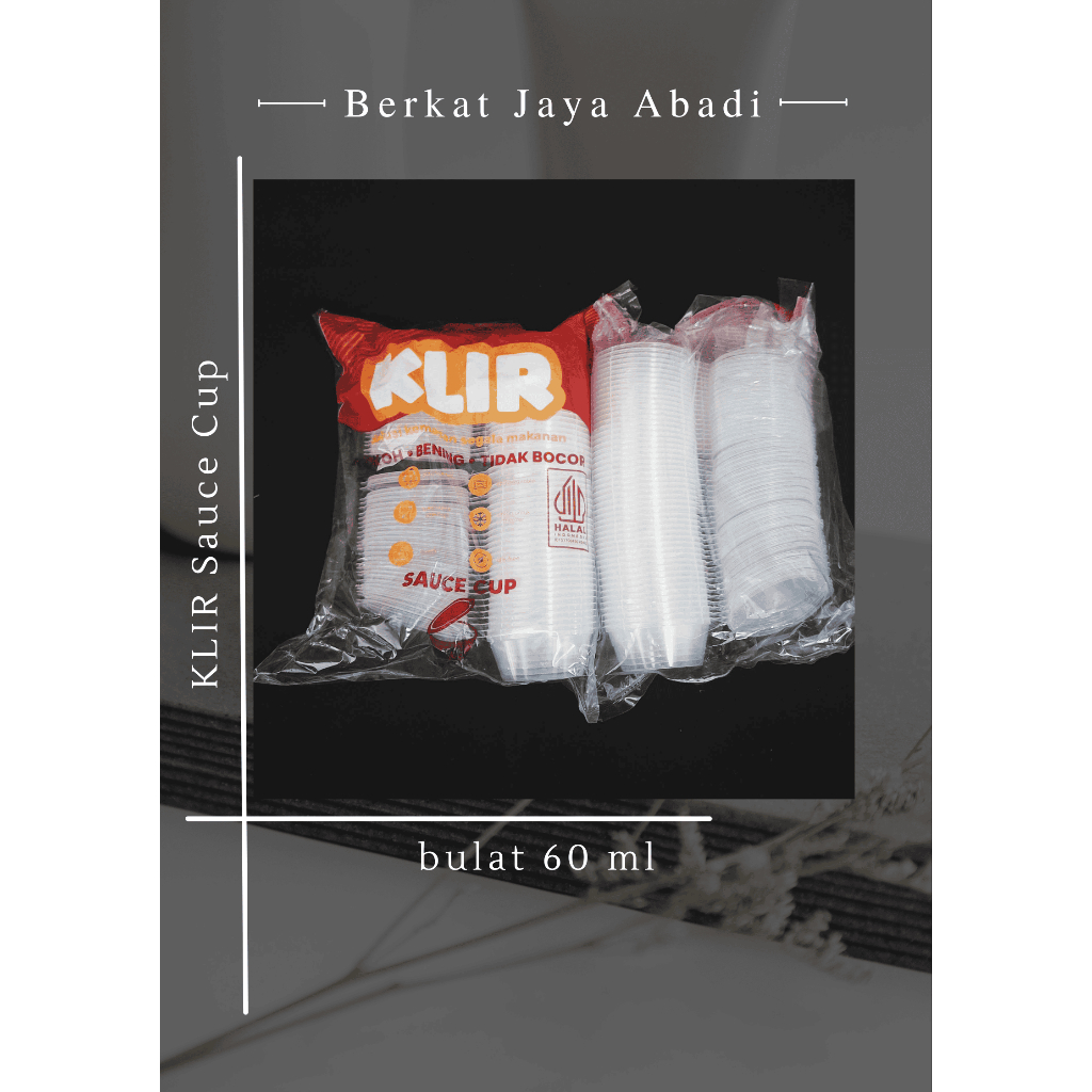 50pcs Sauce Cup 60ml - Cup Sambal 60ml