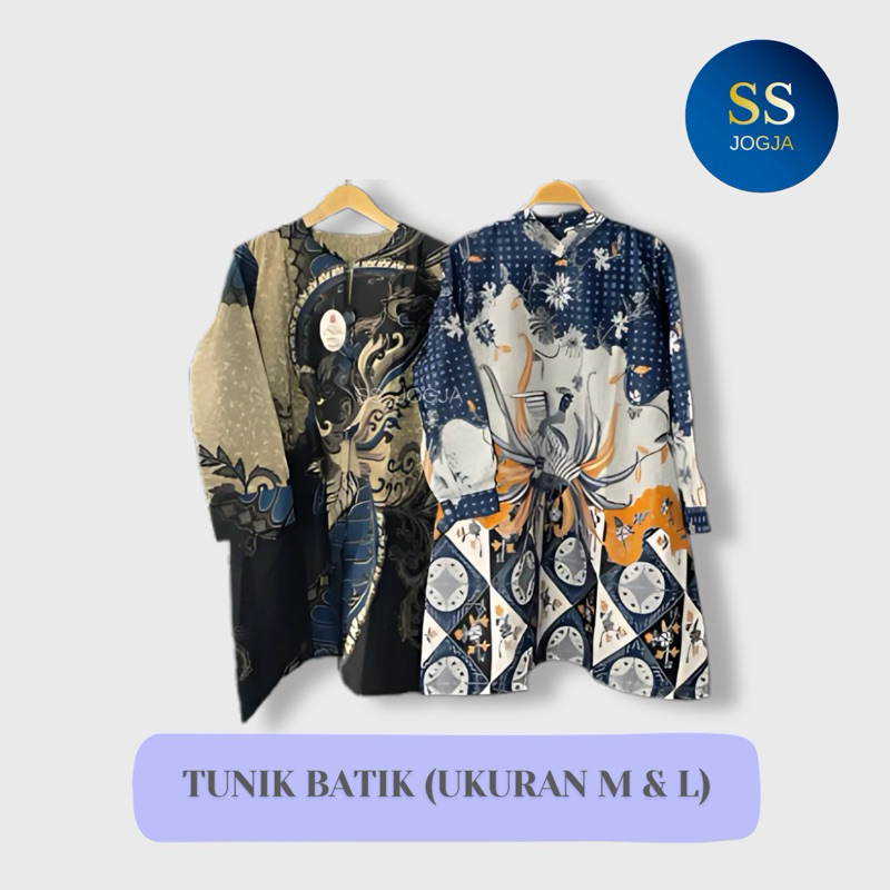 Tunik batik ready ukuran M dan L / Tunik kerja