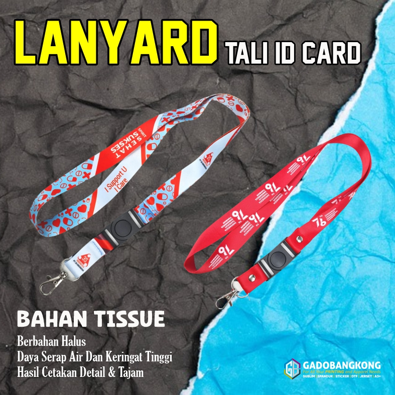 TALI ID CARD | LANYARD | TALI LANYARD | LANYARD VAPE | GANTUNGAN KUNCI