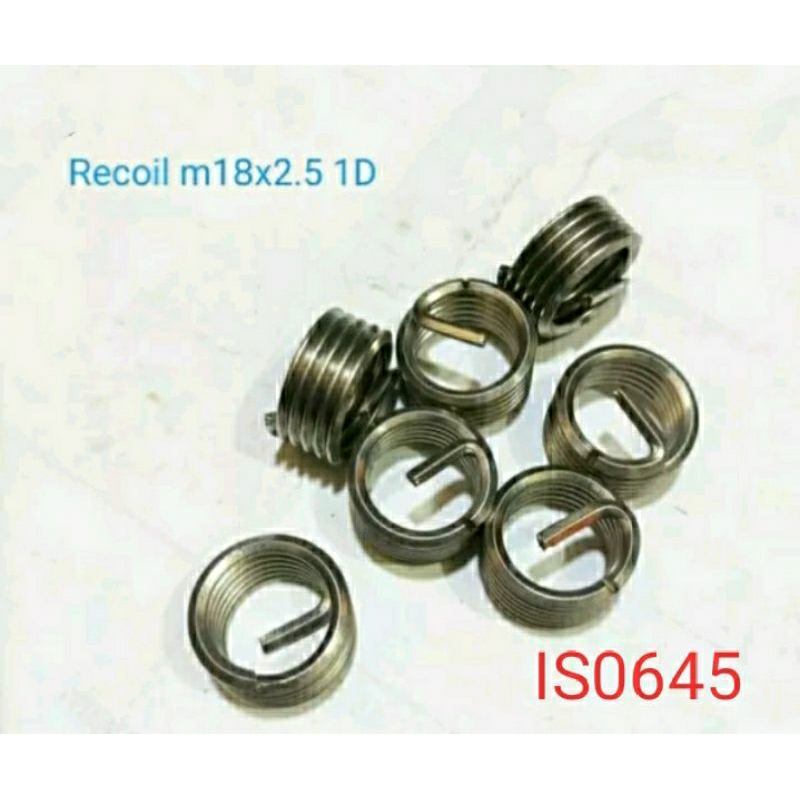 1pcs recoil m18x2.5 1D helicoil recoil thread repair bukan m6x1.0 bukan m10x1.0