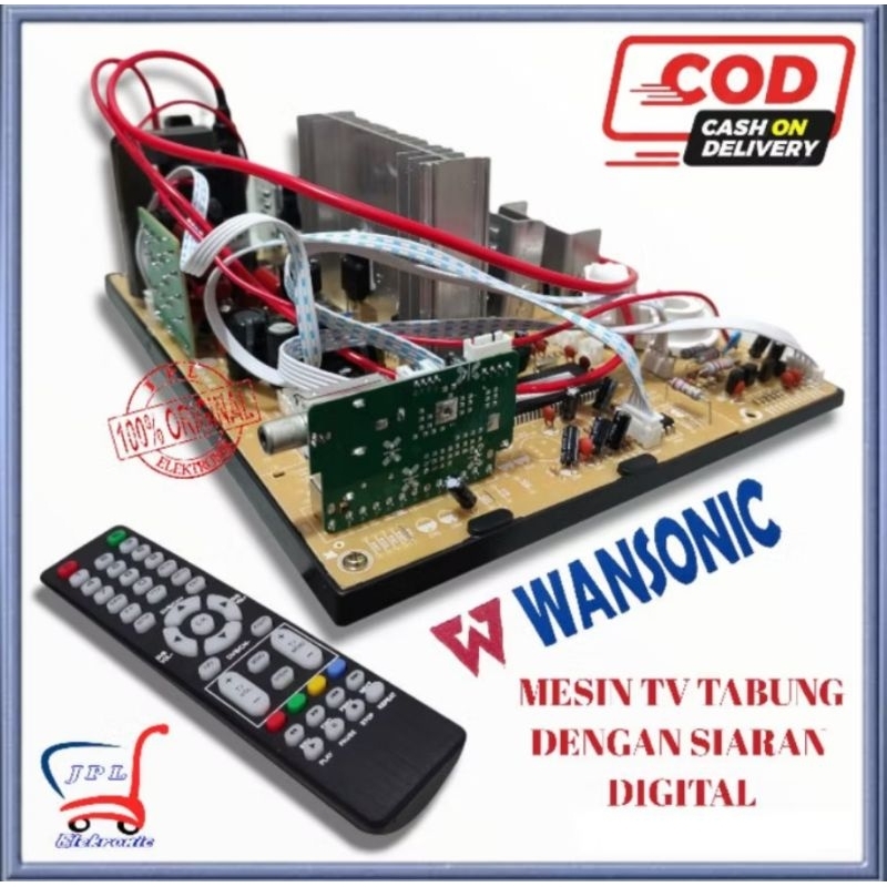 MESIN TV SLIM 21 INC WANSONIC MESIN TV CINA DIGITAL  SLIM 21 INC DIGITAL MESIN TV TABUNG SLIM WANSON