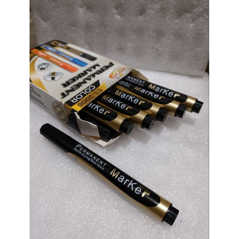

[1 PCS] SPIDOL HITAM PERMANENT MARKER BLACK / MERK ACAK PERMANENT MONTANA